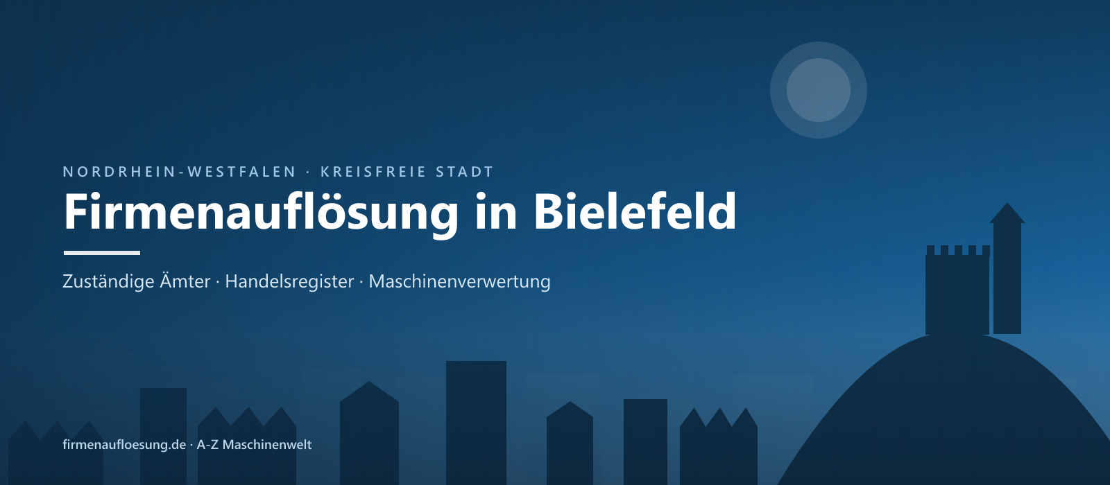Firmenauflösung in Bielefeld – Skyline