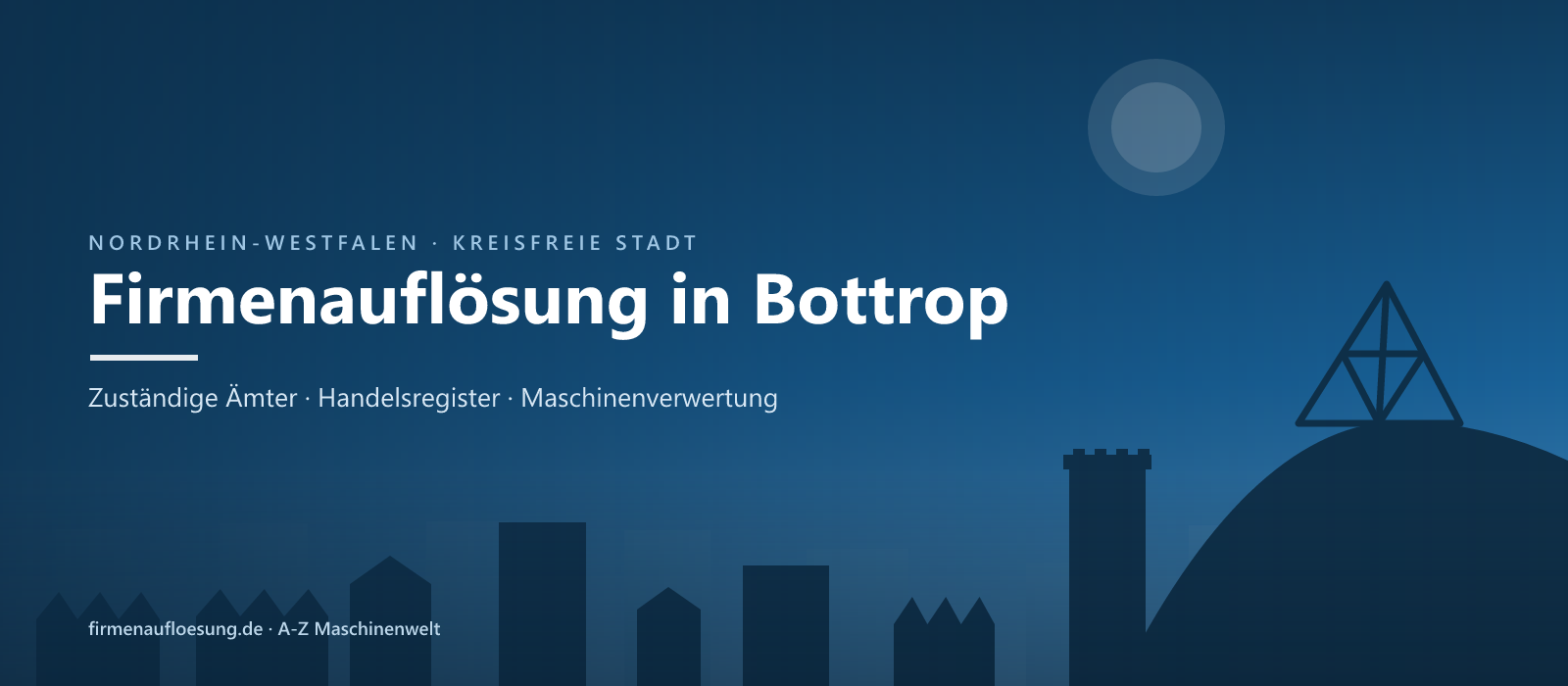 Firmenauflösung in Bottrop – Skyline