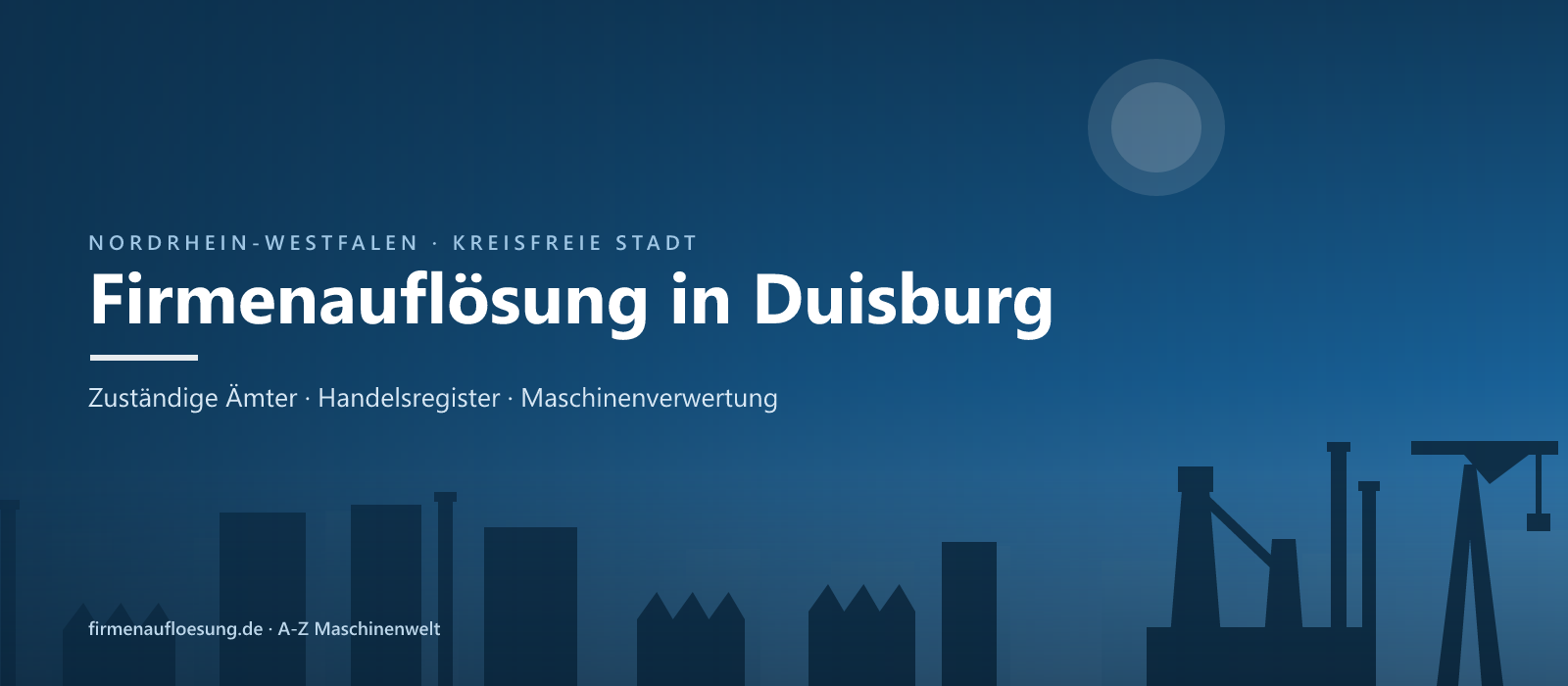 Firmenauflösung in Duisburg – Skyline