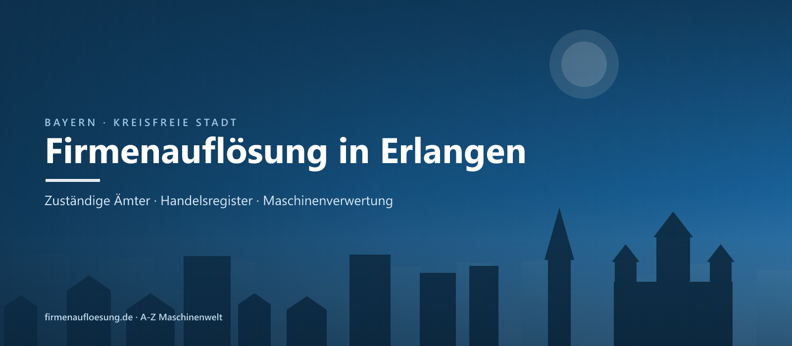 Firmenauflösung in Erlangen – Skyline