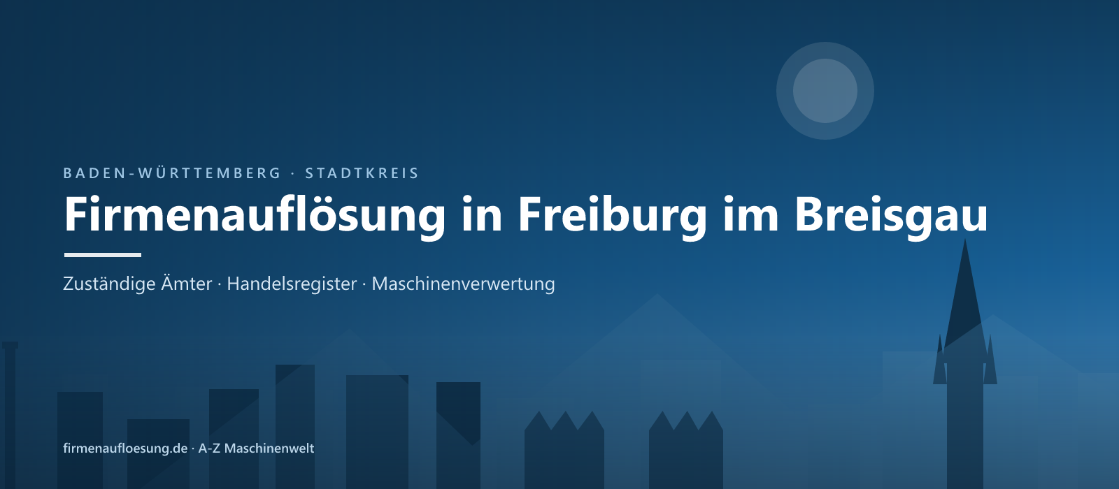 Firmenauflösung in Freiburg im Breisgau – Skyline