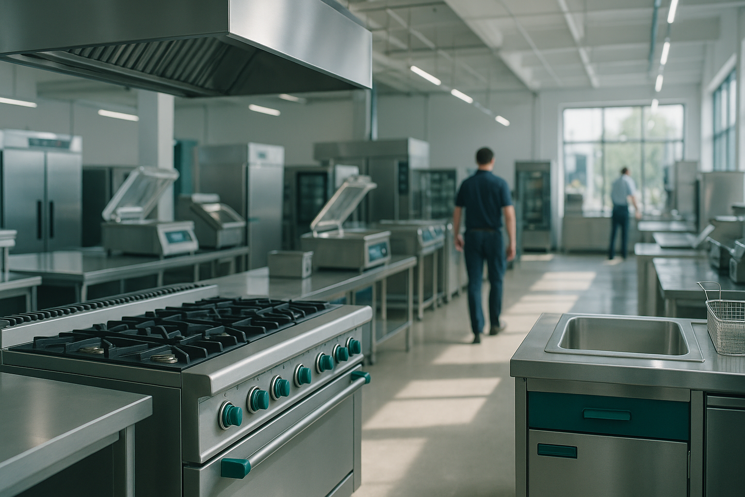 Gebrauchte Gastronomie-Küchentechnik bereit zur Verwertung