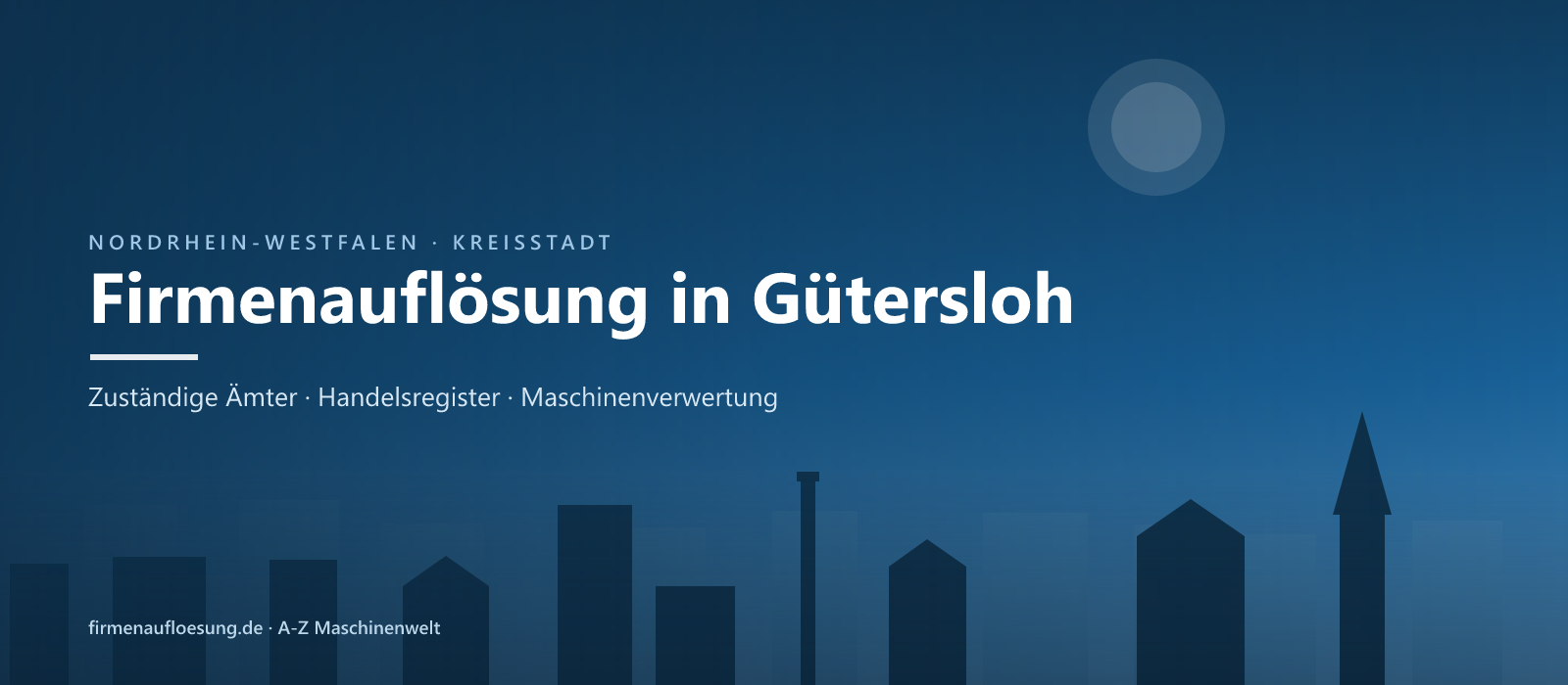 Firmenauflösung in Gütersloh – Skyline