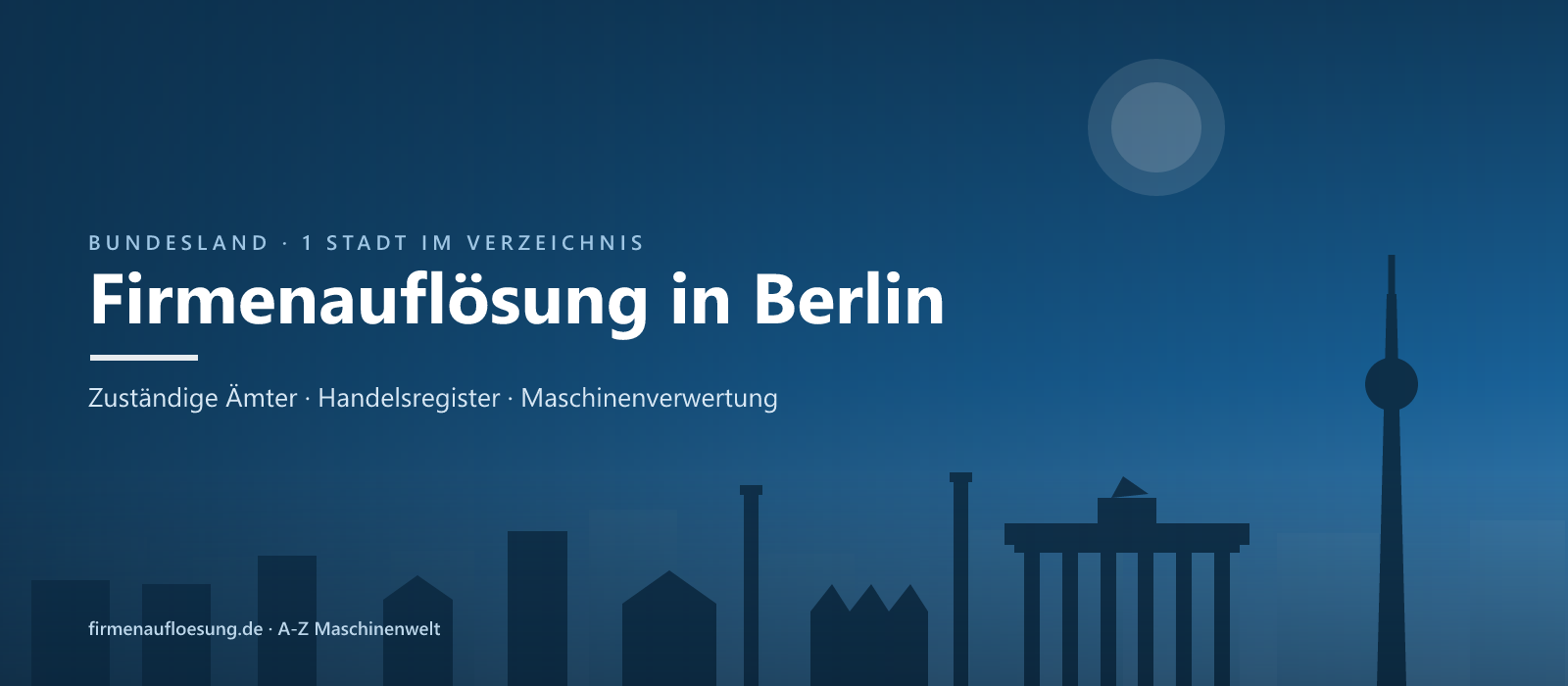 Firmenauflösung in Berlin – Skyline