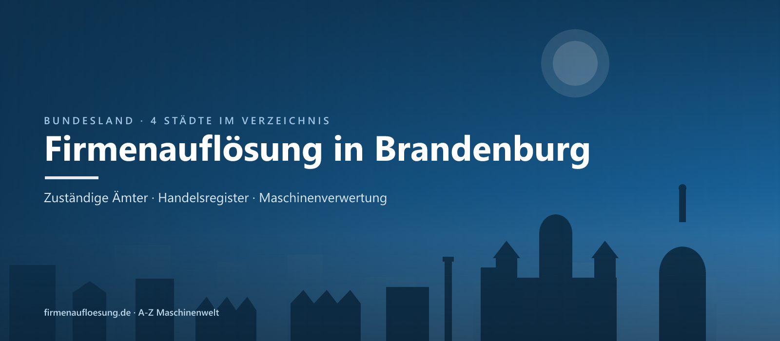 Firmenauflösung in Brandenburg – Skyline