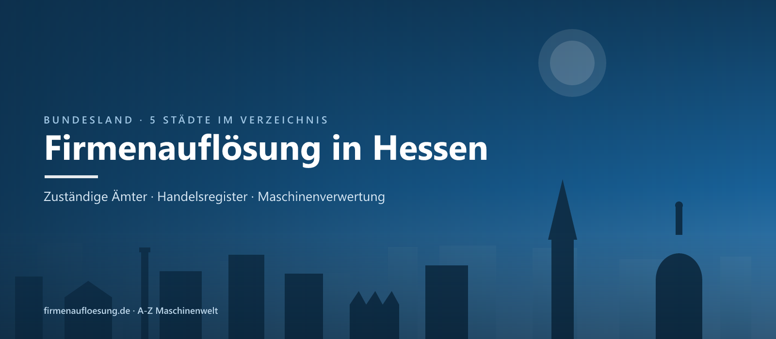 Firmenauflösung in Hessen – Skyline