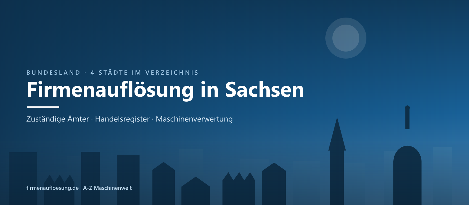 Firmenauflösung in Sachsen – Skyline