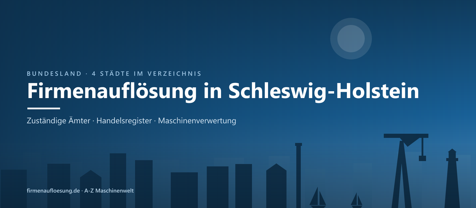 Firmenauflösung in Schleswig-Holstein – Skyline