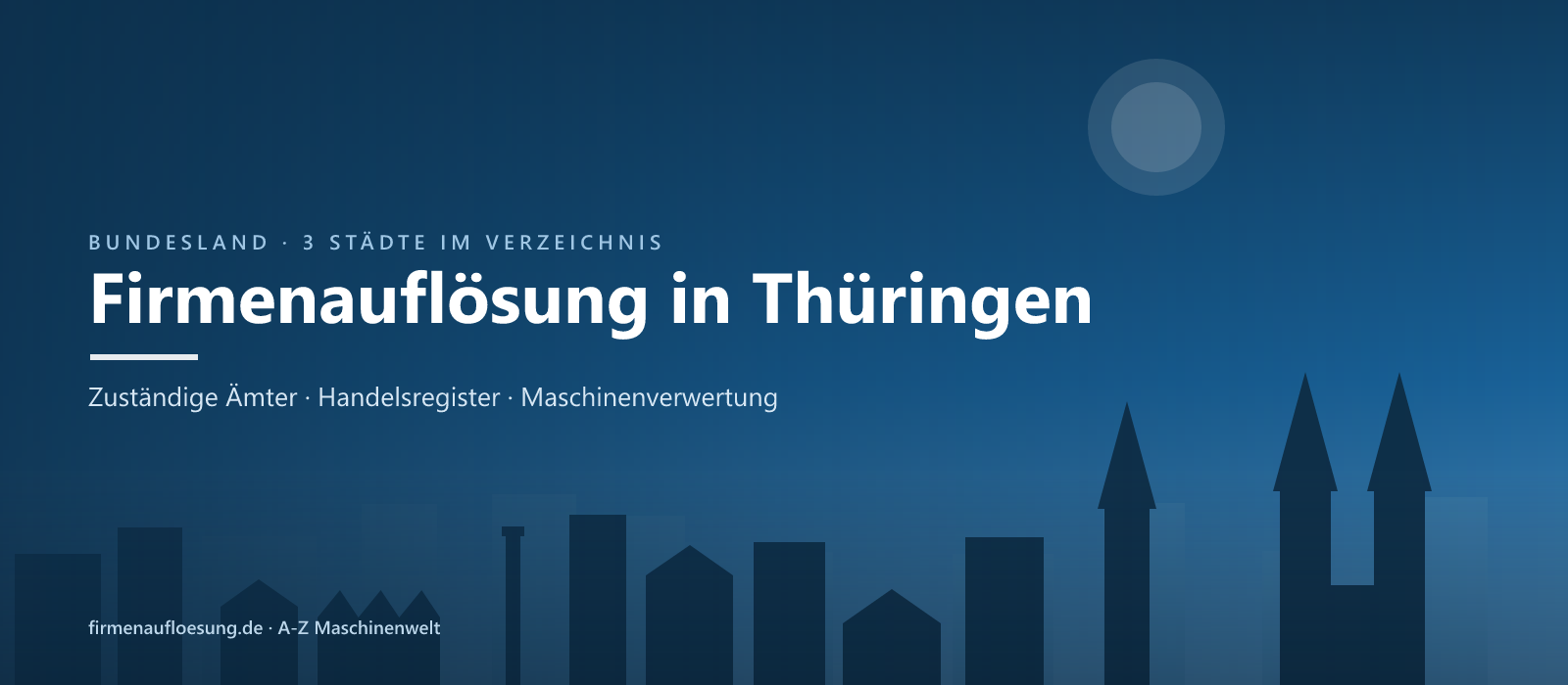 Firmenauflösung in Thüringen – Skyline