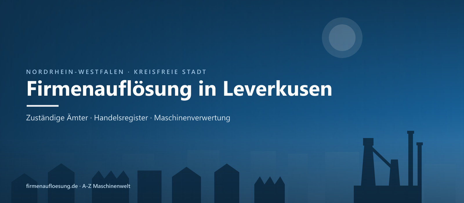 Firmenauflösung in Leverkusen – Skyline
