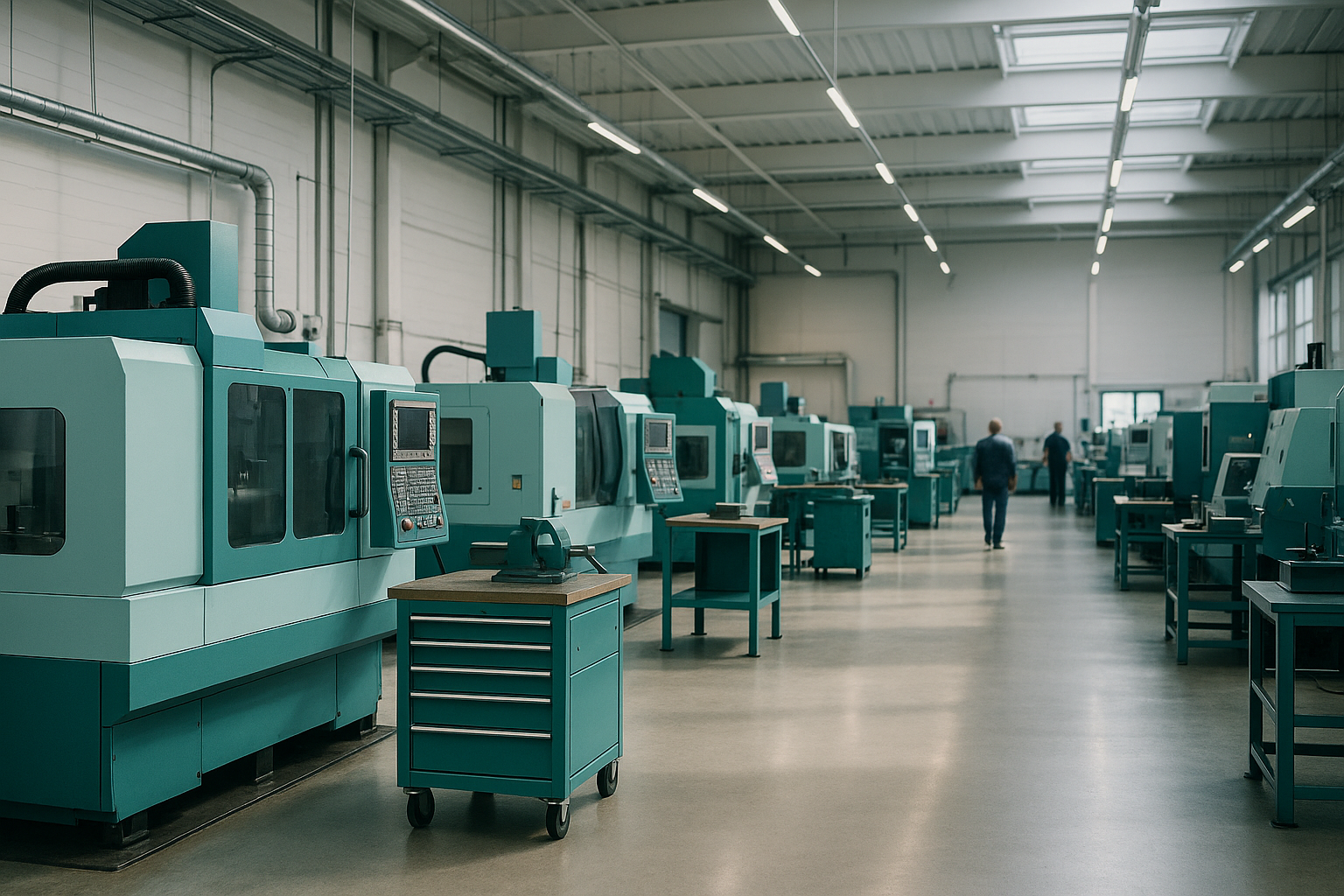 Werkshalle einer GmbH in Liquidation mit geordneten Arbeitsplätzen