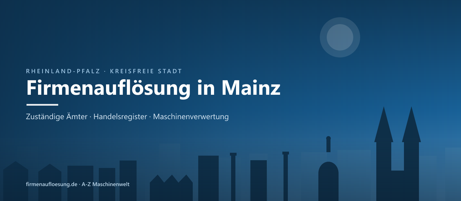 Firmenauflösung in Mainz – Skyline
