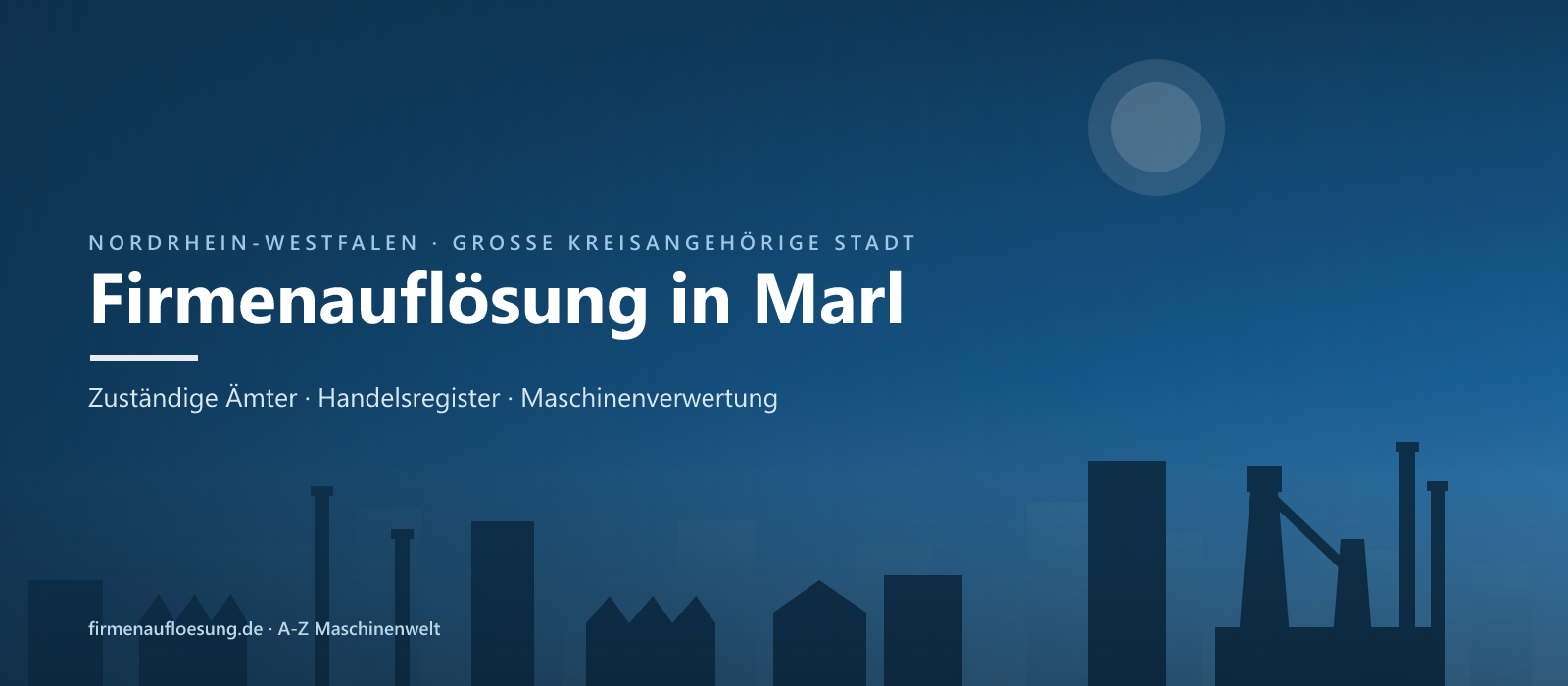 Firmenauflösung in Marl – Skyline