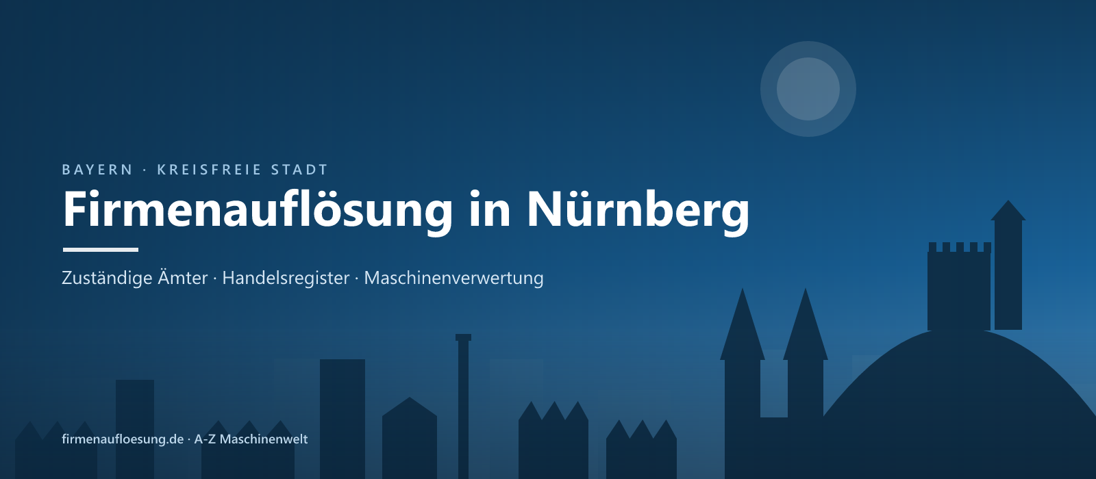 Firmenauflösung in Nürnberg – Skyline
