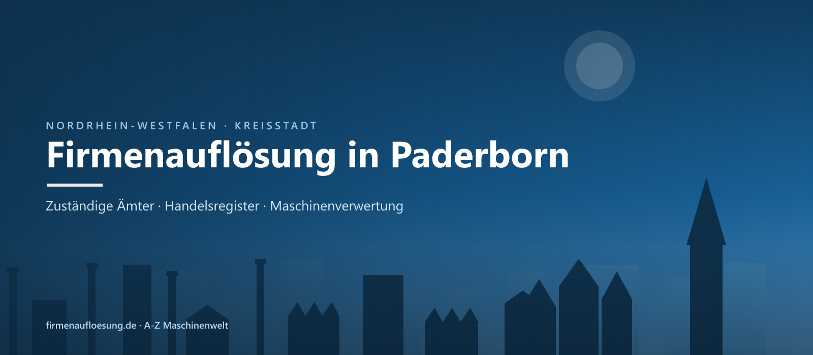 Firmenauflösung in Paderborn – Skyline