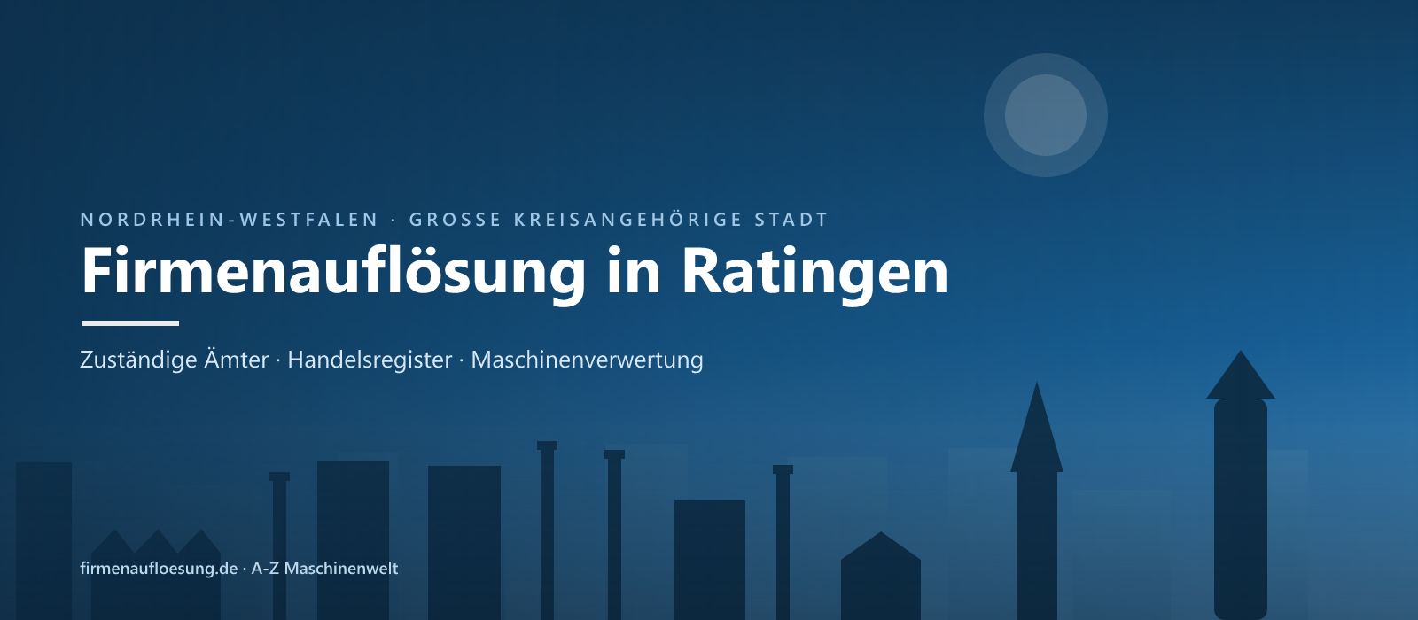 Firmenauflösung in Ratingen – Skyline