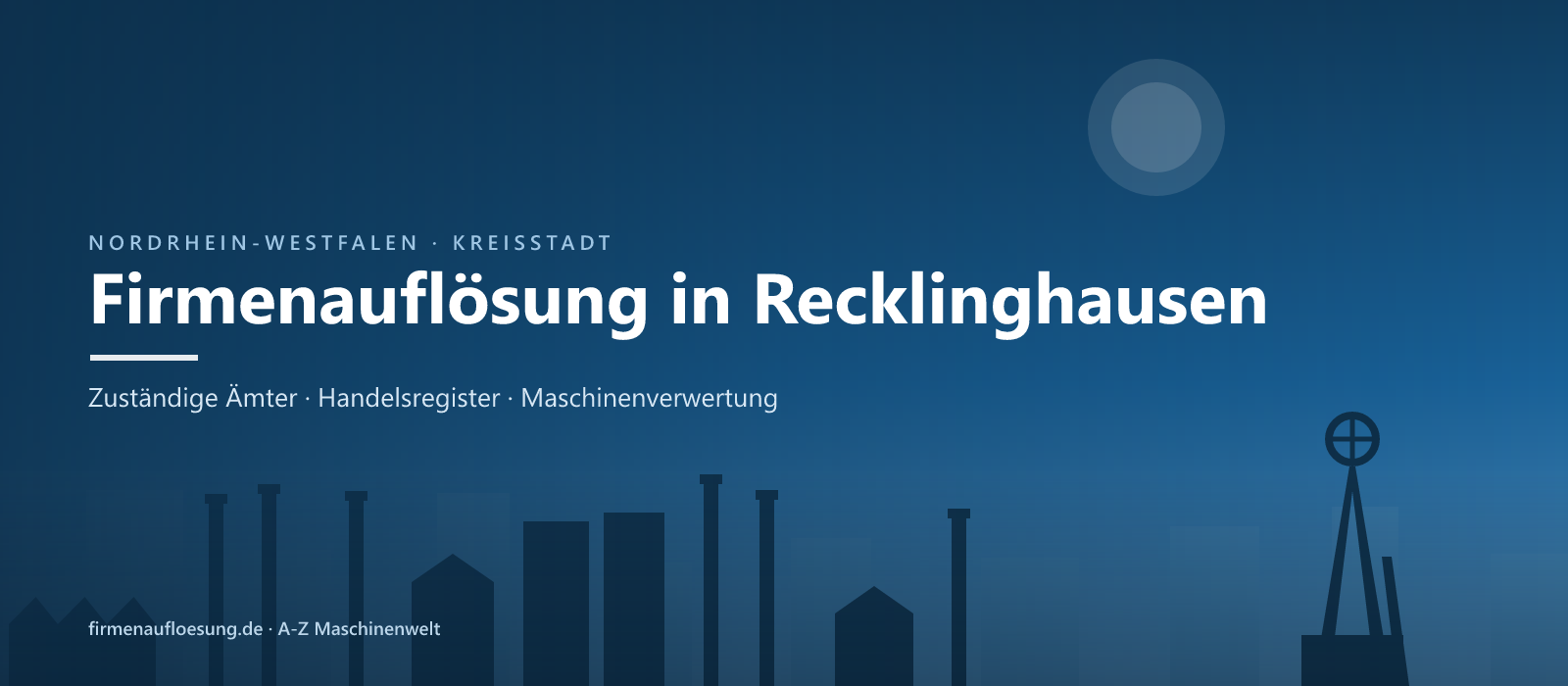 Firmenauflösung in Recklinghausen – Skyline