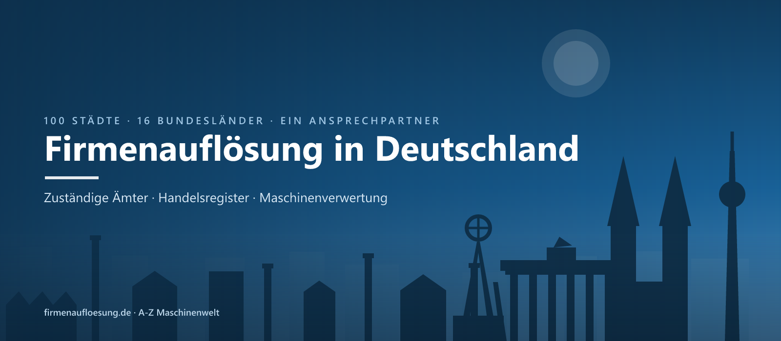 Firmenauflösung in Deutschland – Skyline
