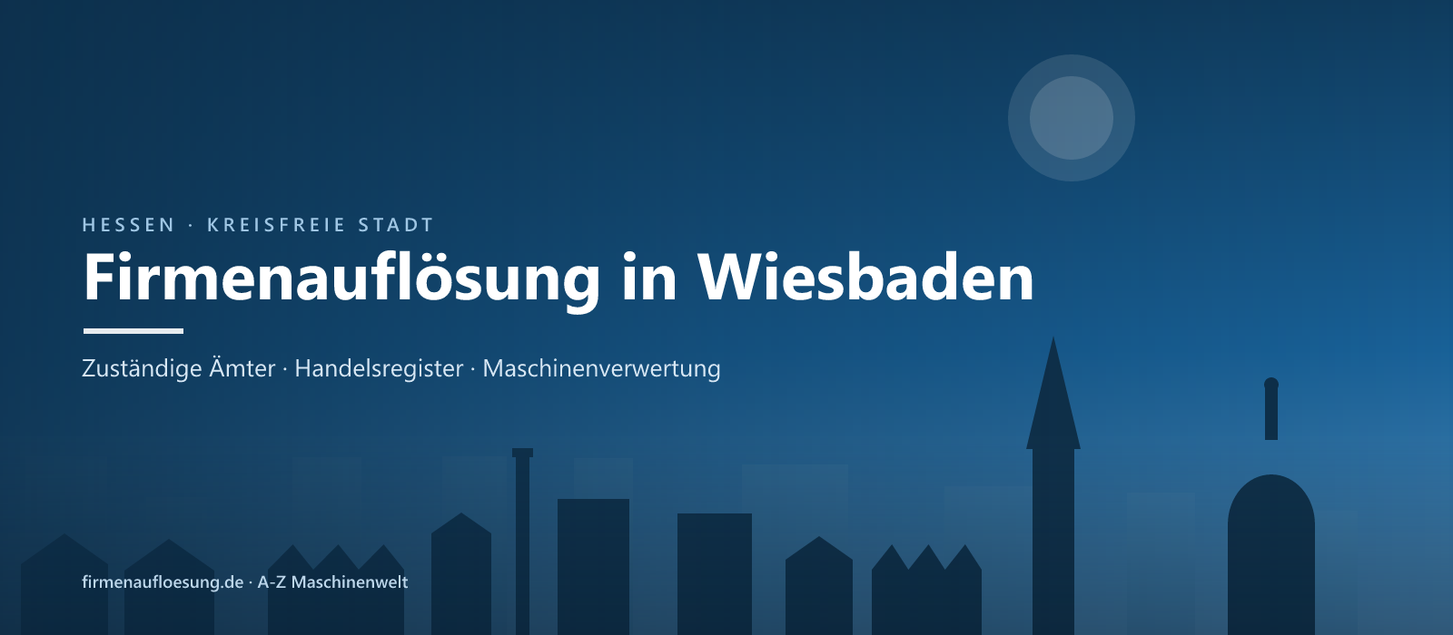 Firmenauflösung in Wiesbaden – Skyline